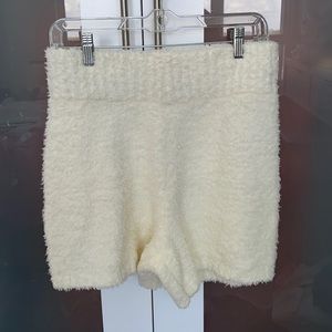 Skims fluffy shorts